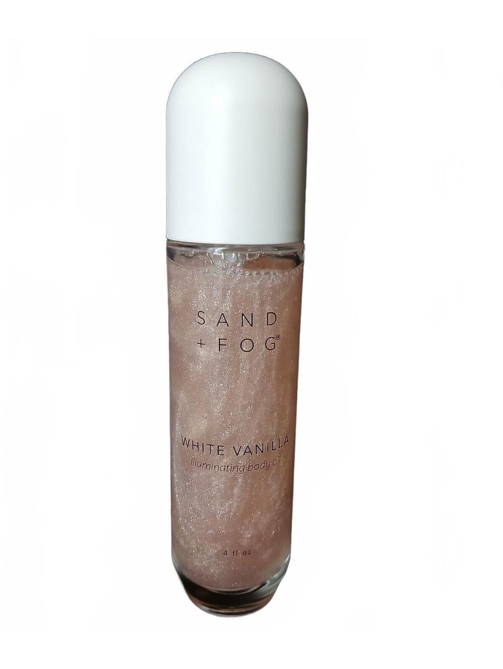 Sand + Fog White Vanilla Illuminating Body Oil 4 oz Shimmer Glow Skin Body Care